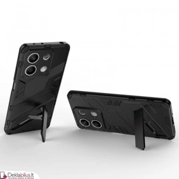 Smūgiams atsparus dėklas su kojele - juodas (Xiaomi Redmi Note 13 5G) Smūgiams atsparus dėklas su kojele - juodas (Xiaomi Redmi Note 13 5G)